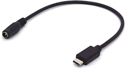 PIIHUSW Тип C До Dc Продолжување На Кабелот-USB C до 5,5 2,5 mm Приклучок За Напојување Кабел За Полнење