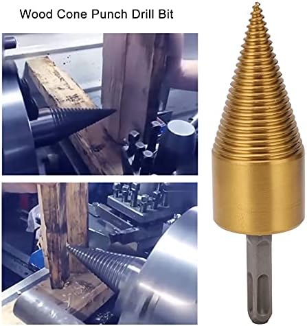 Tgoon Wood Cone Cone Punch Bit, 147мм квадратна рачка за вежбање со огревно дрво