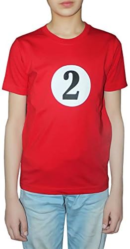 Рими Хангер Детс 1 и 2 печати црвен краток ракав Фенси маица за момчиња Носете топ 3-10 години