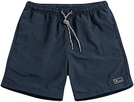 Шорцеви за мажи летни обични џебови за влечење плус големина тенки панталони за брзо сушење на плажа цврсти спортски кратки панталони