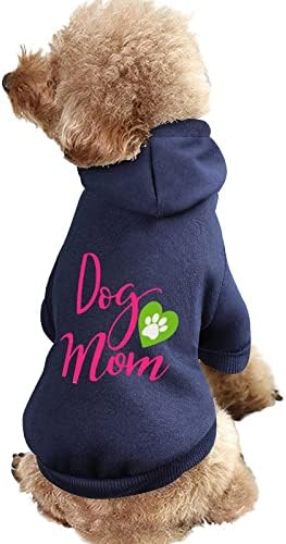 Куче мама персонализирана дуксери за домашни миленици меки пријатни кучиња облека што дишат џемпери за миленичиња со капа XL