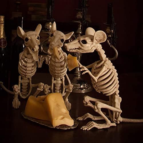 ЕКЦ Пластична декорација на скелети за животни, ужасни коски на Ноќта на вештерките со позитивни споеви за Ноќта на вештерките, забавата
