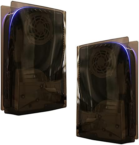 Лични плочи Кингџингло покриваат тврда обвивка за шок -обвивка кутија ABS конзола за замена на плочи за PS5 дигитални верзии, црна