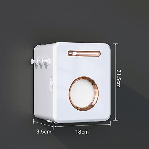 Кутија за тоалетно ткиво за бања Sudemota, мултифункционална хартиена хартија, кутија за водоотпорна влага-отпорна оптоварување, оптоварувач