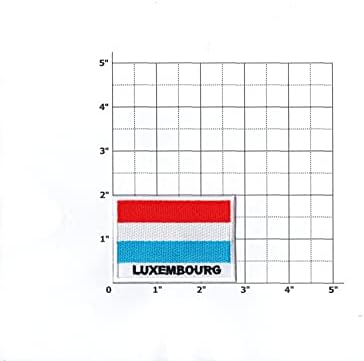 Прво, што било луксембург знаме, мало железо на извезено за капаче за кошула облека, ранец на ранец на капаци на капакот на капакот