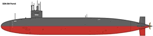 Модели бит MVT14402 1/144 Американска морнарица Палмит класа SSN-594 напад Оригинален потопен пластичен модел