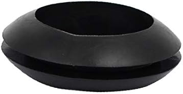 Запечатување на гумени прстени со гумен прстен, Громет Електрична жица заптивка црна 18мм внатрешна диа 1000 парчиња (Guarnizione