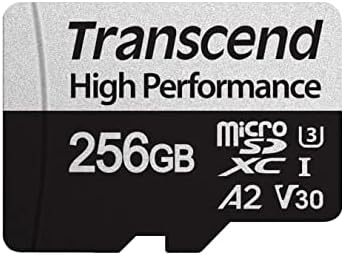 Надминете 256gb MicroSDXC 330s Мемориска Картичка Со Високи Перформанси За Игри, Паметни Телефони и Пакет Камери со Читач На Горам