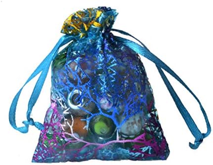 Абаодам 20 ПАРЧИЊА Газа Вреќи Со Врвки Позлата Торбички За Складирање Накит Торби За Чување Бонбони Торби За Подароци За Торба За Подароци