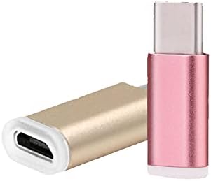 Тип Ц адаптер микро USB на USB C адаптерот USB C адаптер за податоци за конвертор за LetV и Mi Pink Trainable Prossive