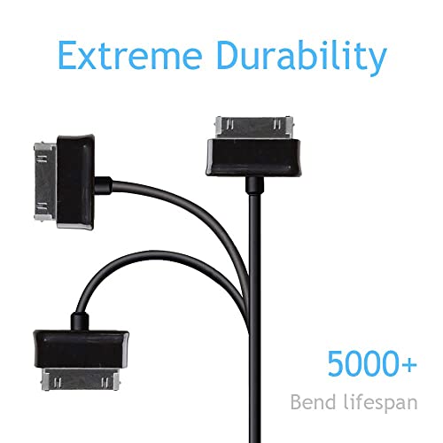 USB податоци за Guy-Tech/кабел за полнење кабел компатибилен со таблетот Samsung Galaxy Table 7 8 инчи 10.1 10.1V