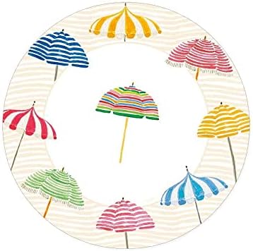Плочи за хартија од чадори од плажа Каспери и десертни плочи, 32 брои