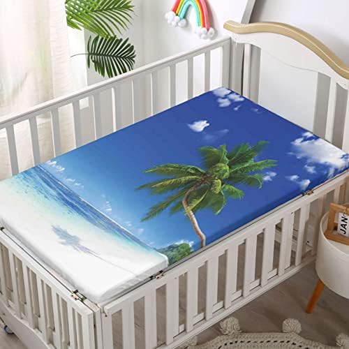 Океан тематски вграден креветче за креветчиња, стандарден сад за креветчиња за креветчиња меки и кревети за кревање - бебиња за девојчиња за