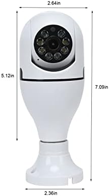 Камера на сијалицата со сијалица Topliu WiFi, 1080P 2.4GHz 360 степени E27 Panoramic IP камера, безжични безбедносни камери со