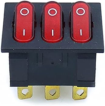 Ankang Big Rocker Switchs Red три-насочен прекинувач 9 Pin 2 Позиција мулти-нож единечен фрлање 15A 250V 20A 125VAC AC OFF