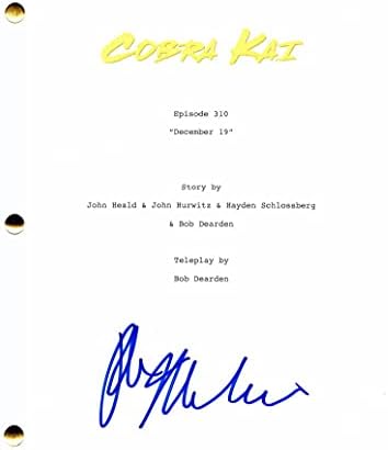 Ралф Мекчио потпиша Аутограм Кобра Каи Сценарио за целосна епизода - Карате дете, аутсајдери, крстосница, мојот братучед Вини, многу ретко