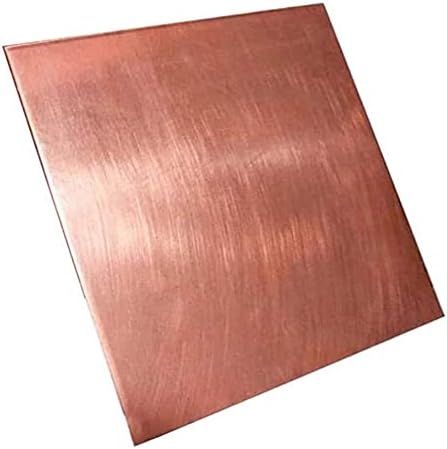 Nianxinn бакарен лист фолија бакарен лим 4x4 инчи за занаетчиски поправки Емајлинг Електрична дебелина 0. 2in чаршафи за месинг плочи