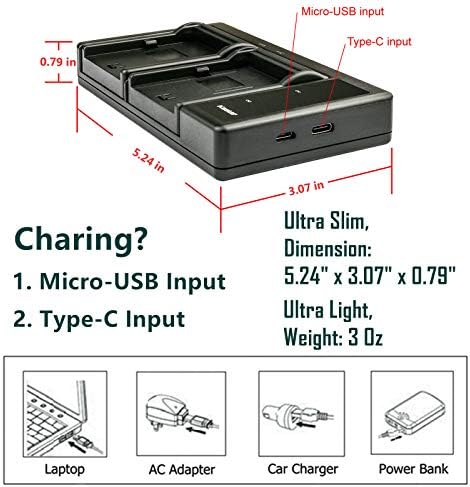 KASTAR CRG-D08S LTD2 USB Полнач ЗА Батерии Компатибилен Со Panasonic PV-DV100, PV-DV100K, PV-DV101, PV-DV101, PV-DV151, PV-DV200,