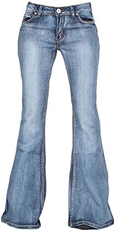 Angенски мода на Andongnywell Madimsенски мода со средно издигнување тенок широк нозе во тексас панталони од распрскувачки панталони од