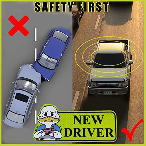 Чиспи 3 парчиња Нов Магнет За Возачот За Автомобил, Предупредување За Безбедност На Налепници За Студентски Возачи, Знак За Безбедност На