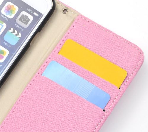 Плата за iPhone6 ​​iPhone6s 4,7 инчи три пати кожен паричник кутија патент џеб заштитна обвивка [бела]