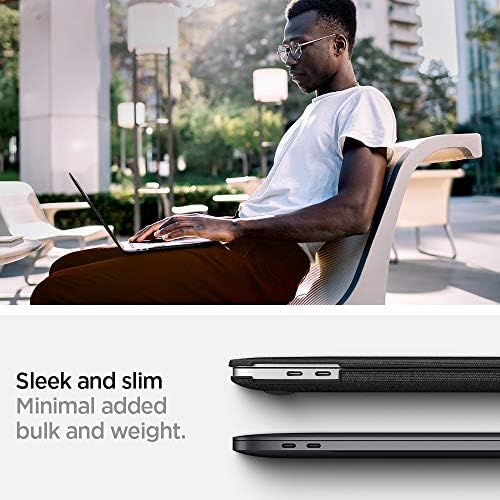 Spigen Thin Fit дизајниран за MacBook Pro 13 Inch Case M2 M1 A2338 A2251 A2289 - Црно