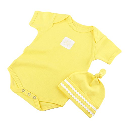 Бебе Аспен „Креонии“ 2 парчиња сет за подароци за бебиња, жолто сонце од сонце