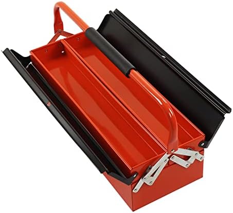Кутија за алатки за конзола, преносен задебелен 3 фиока 2 слој мултифункционални организатор на алатки за преклопување за работилница