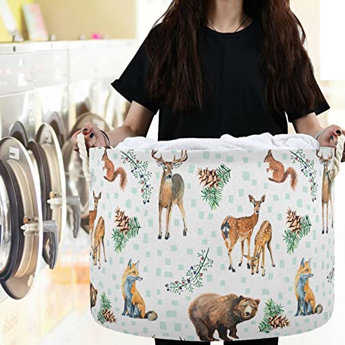 Визионски животински мечка лисица елен верверица конус за перење алишта за перење ткаенини за складирање кутија за складирање на кутии за