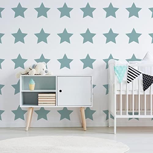 Налепници за сина starвезди од 40x - Декор за декор за бебиња, сет винил wallид Твинкл Декл - Етикета за расадник за уметност, декорации