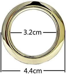 3DancraftIt круг на прстен 1 1/4 / 32мм цинк легури за ленти за вреќи со вреќи за чанти за чанти за чанти, правење на хардвер, никел за замена