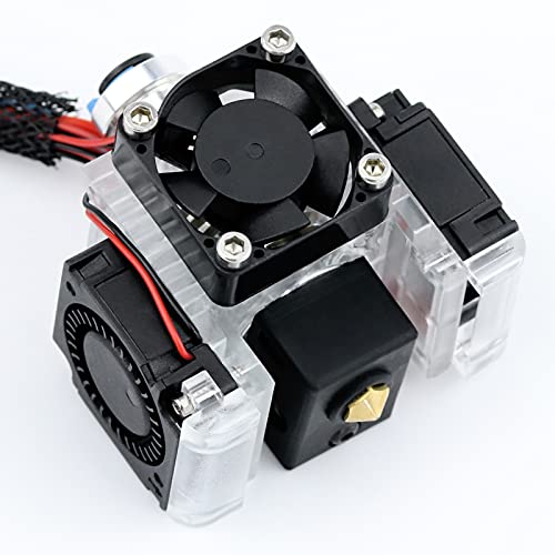 Комплет HALDIS 3D V6 HOTEND, надградете го целиот метал V6 J-Head Bowden Extruder Hotend, двометална топлина со топлина со 3 вентилатори