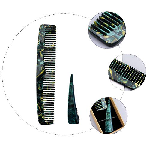 1Set Styling Comb со клип за коса ретро деликатен чешел алатка за лична фризерска