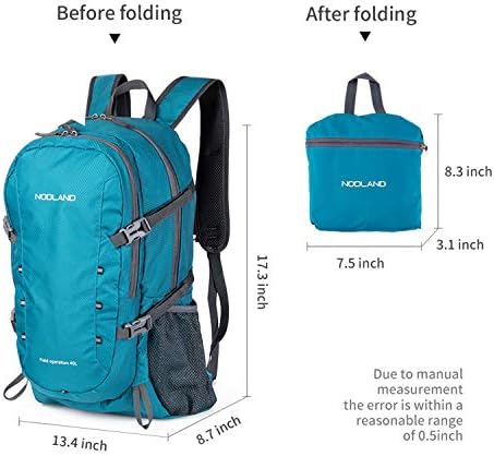 Шаркборо Нодленд 40L лесна пешачка ранец Ранец отпорен на кампување во пакет водоотпорен дневен пакет патувања мажи жени