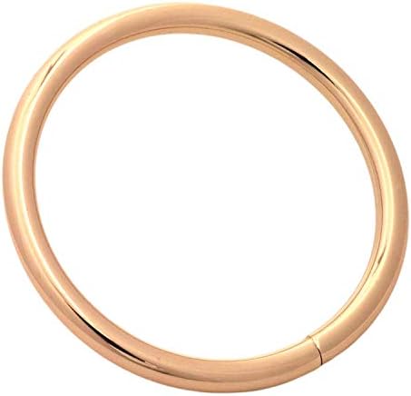 Тијанбанг светло злато 2 внатрешен дијаметар o прстен не заварен пакет од 5