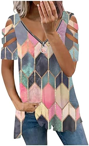 Women'sенски патент v вратот ладно рамо врвови на блузи лента за отсекување чипка чипка со долги ракави кошули Туника врв
