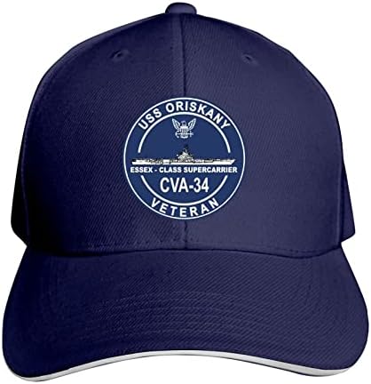 УСС Орискани CVA-34 Унисекс патка капа капа Бејзбол капа за сендвич
