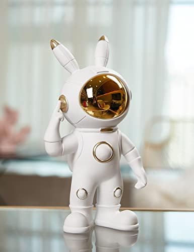 Сеинијо астронаут фигура статуа вселенска скулптура, буни уметност, табела за табели за домашни украси Подароци полирезин 10,2 инчи