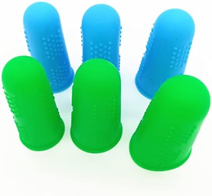 Кокија 3х со палецот на прстите со силиконски исечени отпорни на скулптурирање што не се лизгаат кујнски алатки за градинарство на прстите