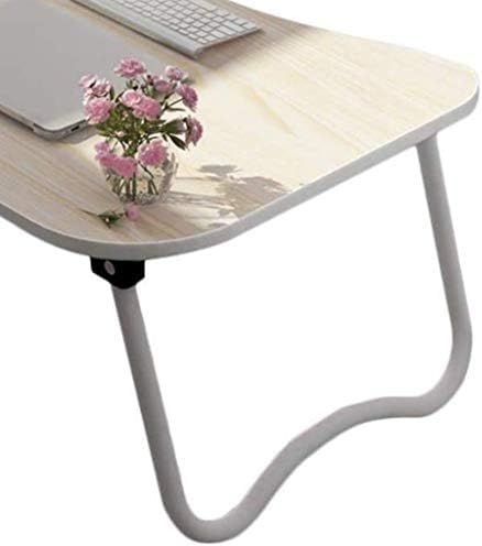 Zhyh преклопна лаптоп маса, преносна стоечка биро за стоење, сервирање на послужавник за кревет, штанд за лаптоп компјутер