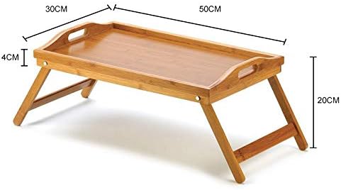 ASDFFFF преклопена бамбус дрвена лента за креветчето појадок на лаптопот за кревет Едноставна трпезариска маса за пикник за маса за софа со