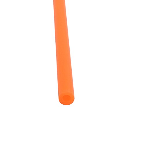 uxcell® 10 Парчиња 3mm x 1,5 mm Портокалова Пластична Антена Цевка Цевка Заштитници Приемник Воздушни За Rc Модел Автомобил