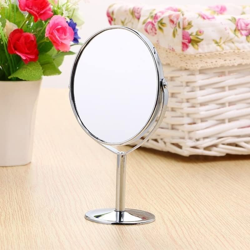 VisaML 1PC Двострана козметичко огледало стојат лупа на огледало за убавина козметичко огледало за луѓе Алатки за шминка за убавина