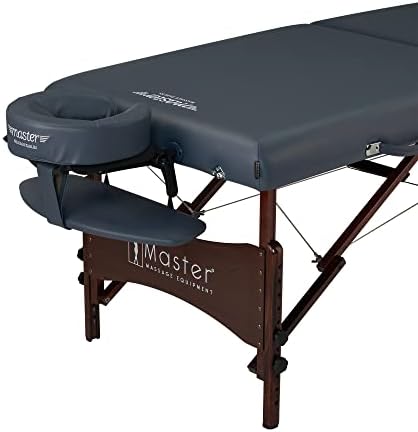 Господар масажа portупорт преносен пакет за масажа со погусти 2,5 перница, обоено дрво од орев, челични кабли за поддршка, перници и додатоци,