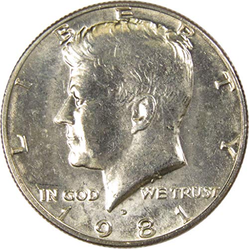 1981 Д Кенеди Половина Долар Бу Нециркулирани Нане Држава 50С Сад Монета Колекционерски
