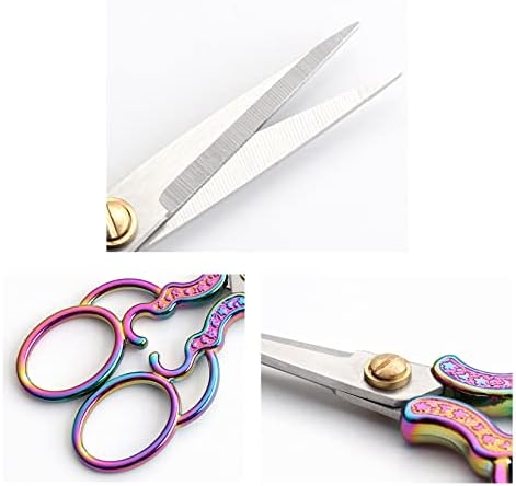 Ножици за сечење на ткаенини удобни врежани рачки, прирачник за занаетчиски уметнички работи за шиење, алатка за занаетчиство DIY