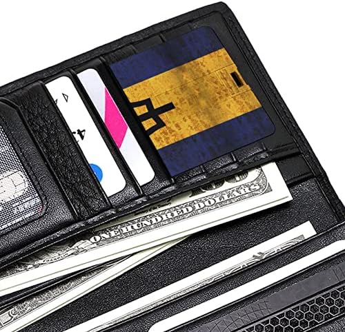 ГРОЗДОБЕР Барбадос Знаме USB Флеш Диск Кредитна Картичка ДИЗАЈН USB Флеш Диск Персоналните Меморија Стап Клуч 64G