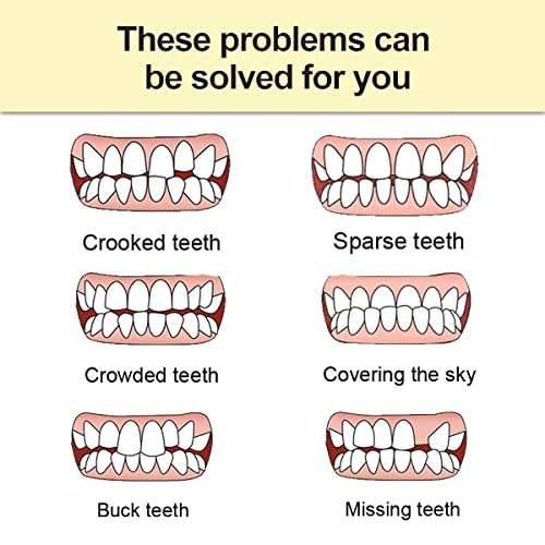 Инстант лажни заби, стоматолошки фурнири за привремена поправка на реставрација на забите, приклучок за протези на горниот и долниот