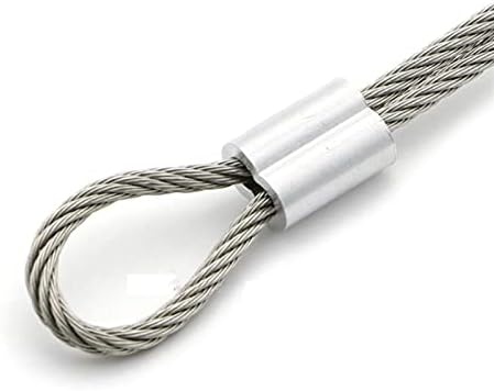 Додатоци на AnyUFEI 100 метри 304 жица од не'рѓосувачки челик голи јаже кабелска линија за облека за облека 0,6/0,8/1/1.2/1.5mm