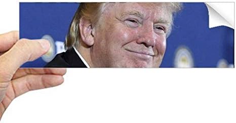DiyThinker Смешен американски претседател на американскиот Трамп Претседател на сликата правоаголник браник налепници прозорец